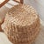 Boho Chic Seagrass Hourglass Pouf For Sale - Image 3 of 4