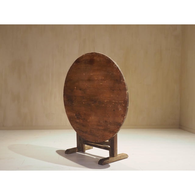 Brown Antique French Wine Table, 1800s For Sale - Image 8 of 12