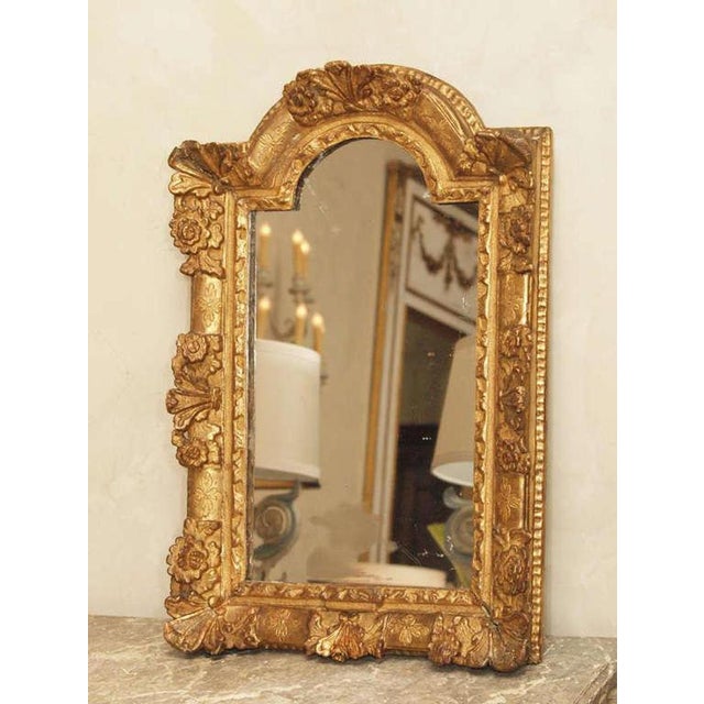 Beautiful Louis XIV Gilt Wood Mirror with antique glass.