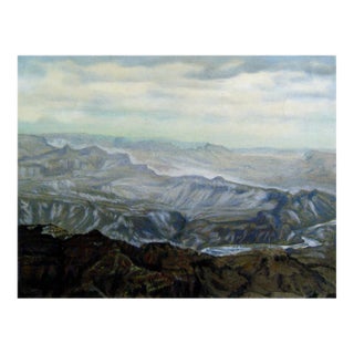 Canyon River Hand Colored Photograph For Sale