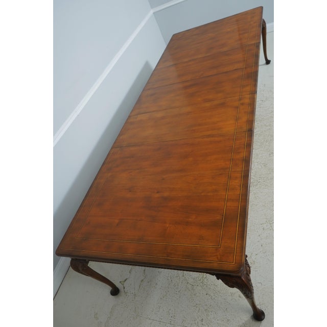 Baker Walnut Stately Homes Dining Table For Sale - Image 15 of 18