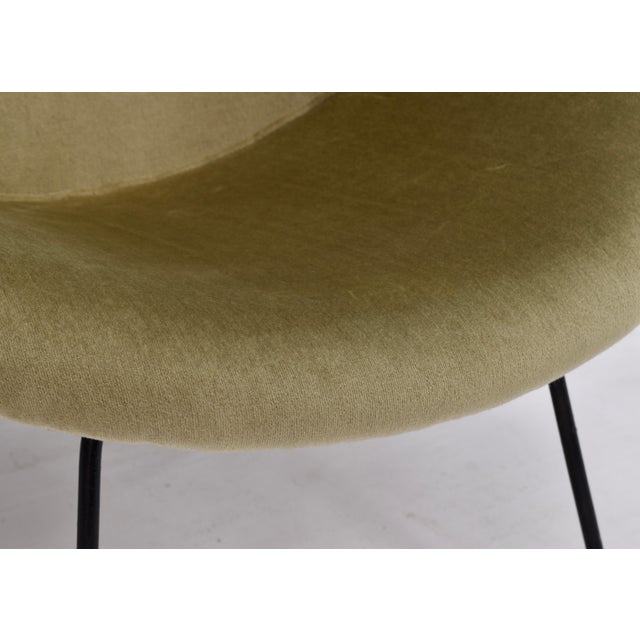 Velvet Circle Armchair, 1950s For Sale - Image 10 of 18