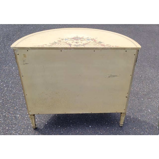 Antique Adams Painted Demilune Credenza For Sale - Image 4 of 14