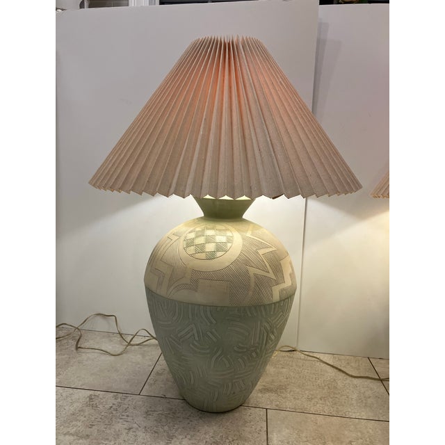 Art Nouveau Pair of Vintage California Lamps For Sale - Image 3 of 12