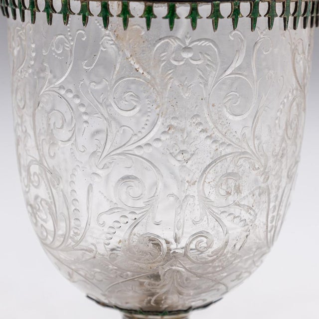 Antique 19th Century Austrian Silver, Enamel & Rock Crystal Ewer by Rudolf Linke, 1890s For Sale - Image 11 of 18