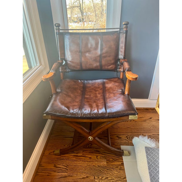 Correspondents Leather Writing Desk & Chair For Sale - Image 13 of 17