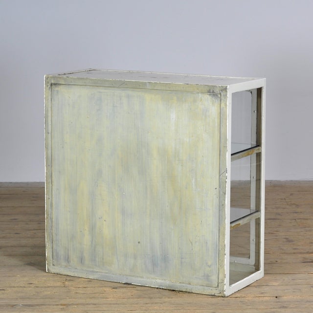 Vintage Glass and Metal Display Cabinet, 1930 For Sale - Image 12 of 13
