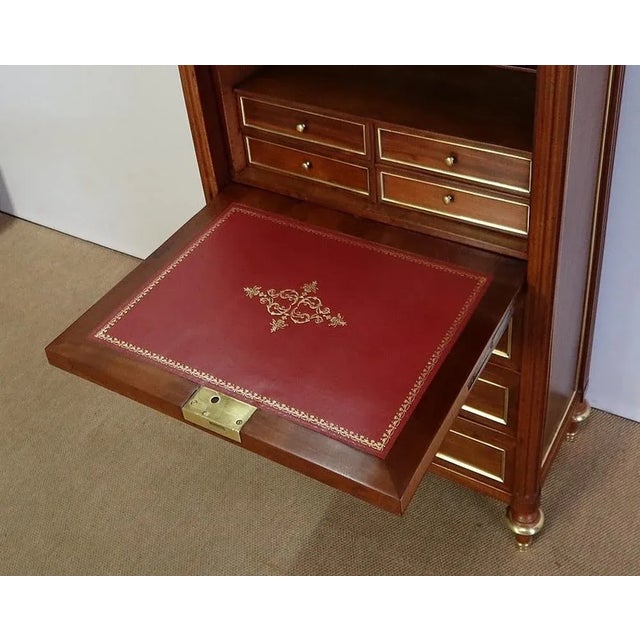 Small Louis XVI Mahogany Secretary For Sale - Image 11 of 18