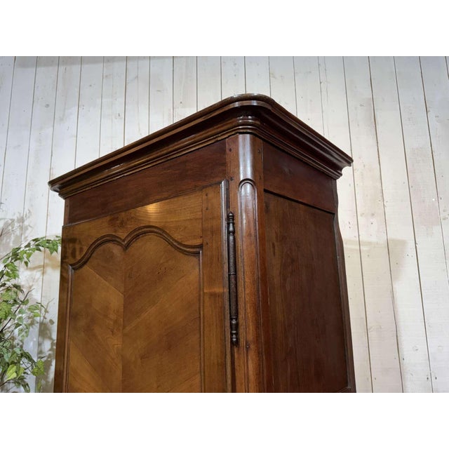 Louis XV Cherrywood Bonnetière, 19th Century For Sale - Image 11 of 14