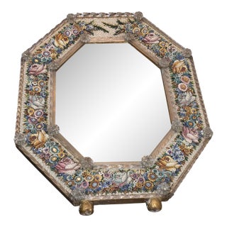 Antique Micromosaic Mirror From Italy For Sale