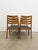 Set of 4 authentic vintage mid century modern dining chairs. By Nathan Furniture. Remnant of maker's label on bottoms....