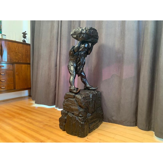 Swiss Artist, Black Forest Gnome or Dwarf, Late 19th Century, Limewood For Sale - Image 4 of 18