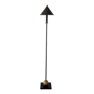 Robert Sonneman George Kovacs Black Metal Floor Lamp For Sale