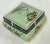 Boho Chic Early 1900's Hand Painted Porcelain Box Made in Japan For Sale - Image 3 of 11