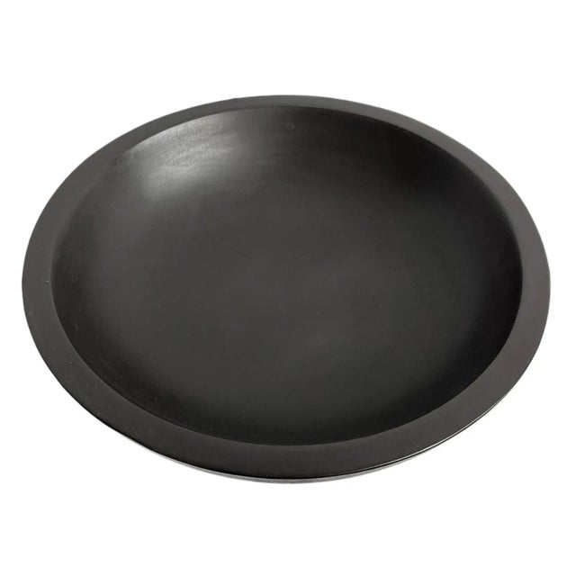 Modern Black Cement Outdoor Indoor Bowl For Sale - Image 3 of 3