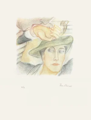 1989 Pierre Klossowski Roberte's Portrait Lithograph
