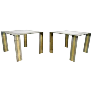 Pair of Vintage Modern End Tables in the Style of Paul Evans