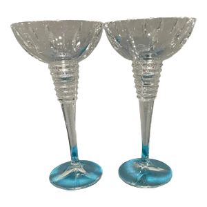 1990s Waterford Crystal Candle Holders- a Pair