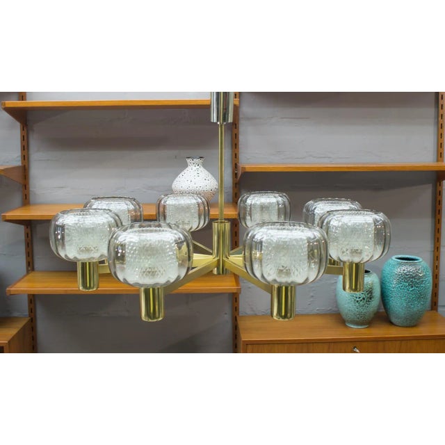 Double Glass Chandelier, 1960s For Sale - Image 6 of 10