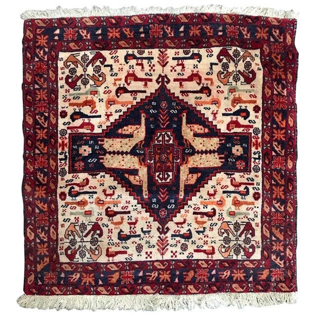 Little Ghashghai Rug, 1960s For Sale - Image 11 of 11