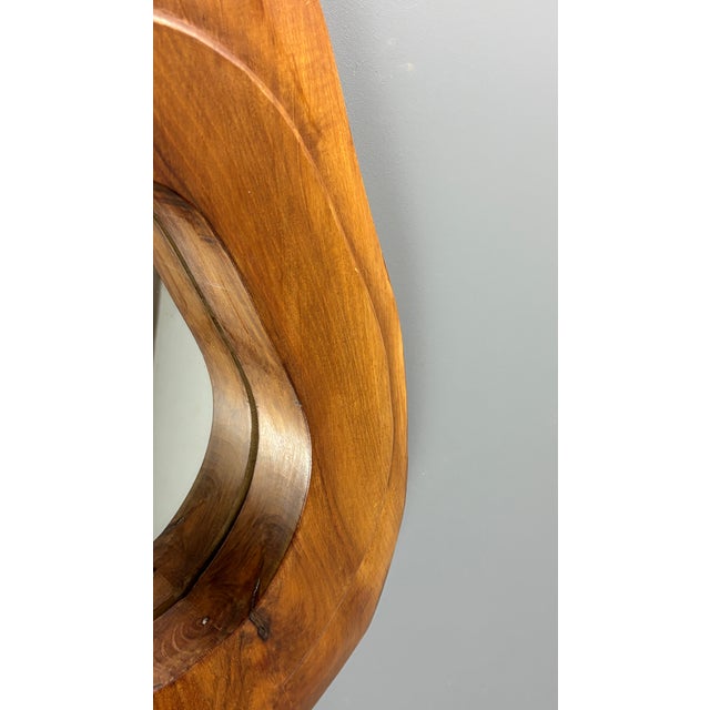 Mid-Century Biomorphic Wall Mirror, France, 1960s For Sale - Image 11 of 15
