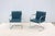 Ludwig Mies Van Der Rohe Brno Tubular Chairs in Blue Leather by Gordon - A Pair For Sale In New York - Image 6 of 18