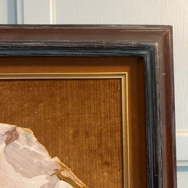 1980s 1980s Framed Turkey Oil Painting on Wooden Cross Cut by Jj Forsythe For Sale - Image 5 of 10