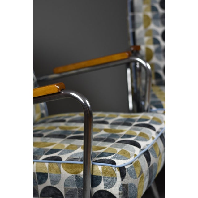 Bauhaus Bauhaus Armchairs, Poland, 1950s, Set of 2 For Sale - Image 3 of 14