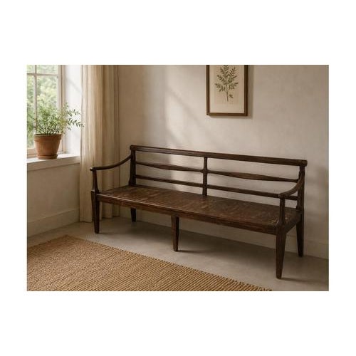 Large Antique Bench with Armrests, in Good conditions. Designed 1920 to 1949