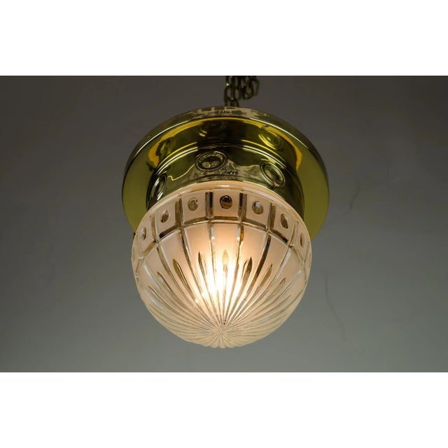 Art Deco Ceiling Lamp, 1920s For Sale - Image 6 of 7