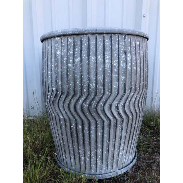 Zinc Laundry Dolly Tub Chairish