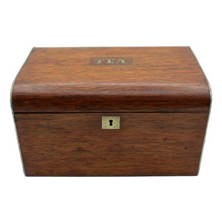 Mid-19th Century English Victorian Tea Caddy Box For Sale