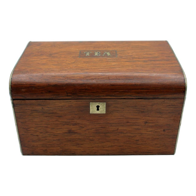 Mid-19th Century English Victorian Tea Caddy Box For Sale