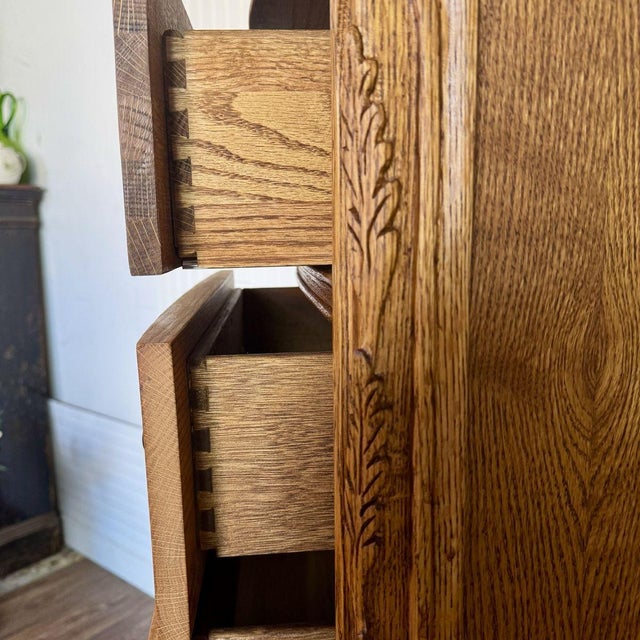 Vintage Oak Lingerie Chest of Drawers- Oakwood Interiors Versailles Collection For Sale - Image 11 of 12
