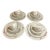 Antique French Limoges Service for 4 “Spray of Pink Flowers” on White Porcelain - 20 PCS For Sale