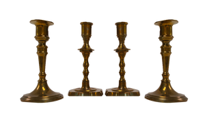 Vintage Danish Malm Candleholders, 1950s, Set of 4