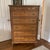 Classic French Style Tall Chest With Book Matched Veneer and Brass Accents Clean lines, elegant style, gorgeous wood...