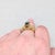 Metal Vintage 1960s Signed Napier Goldtone Oval Faux-Emerald Adjustable Ring For Sale - Image 7 of 12