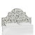 Halsted Headboard in Ivory Brush Cheetah, Full For Sale