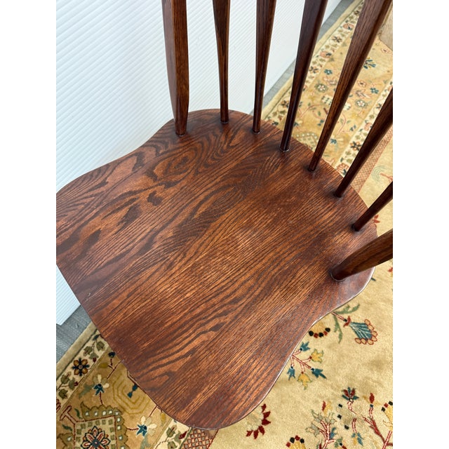 Brown H W Hull & Sons Windsor Chairs, Set of Four For Sale - Image 8 of 12