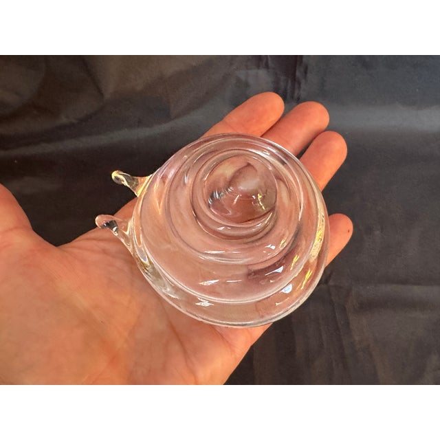 Göran Wärff Kosta Boda Art Glass Snail Sculpture For Sale - Image 14 of 14