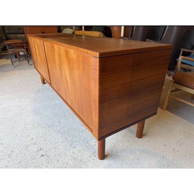 Mid-Century Danish Teak Sideboard with Tambour Doors from Hornslet Møbelfabrik For Sale - Image 10 of 18