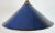 British Industrial Blue Enamel Factory Pendant Lamp, 1950s For Sale - Image 4 of 15