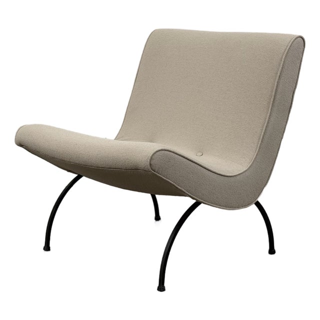 Milo Baughman Scoop Chair - Iron Base - Thayer Coggin Circa 1960s For Sale