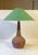 Large Danish Stoneware Table Lamp with Green Shade from Sejer, 1970s For Sale - Image 14 of 14