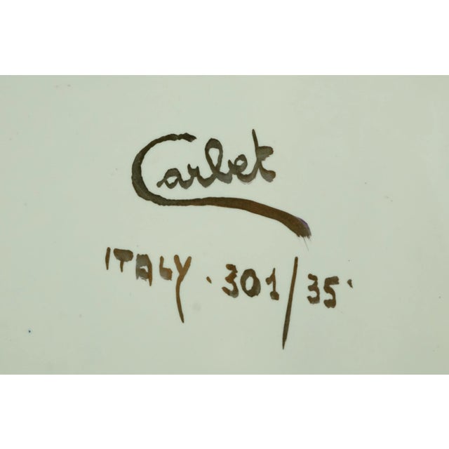 Vintage Ceramic Plate by Carotti Virgilio, 1940s For Sale - Image 15 of 17