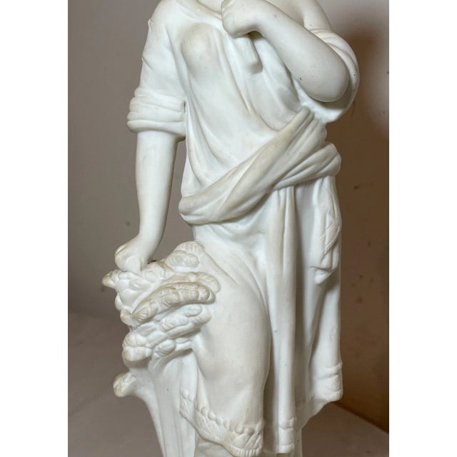 Antique 19th Century Parian Porcelain Lady European Figural Statue Figure Woman For Sale In New York - Image 6 of 12