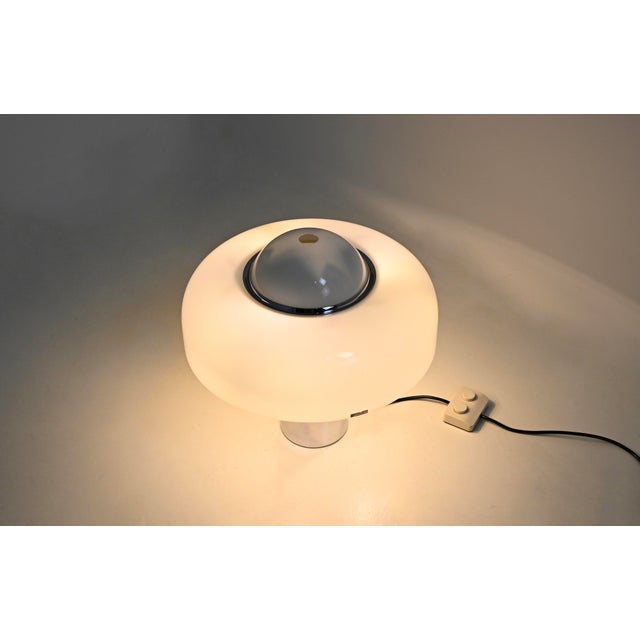 Metal Brumbury Table Lamp by Luigi Massoni for Guzzini, 1970s For Sale - Image 7 of 14