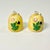 Boho Chic 1940s Vintage Boho Chic Arts & Crafts Honeycomb & Bees Salt & Pepper Shakers - A Pair. For Sale - Image 3 of 11