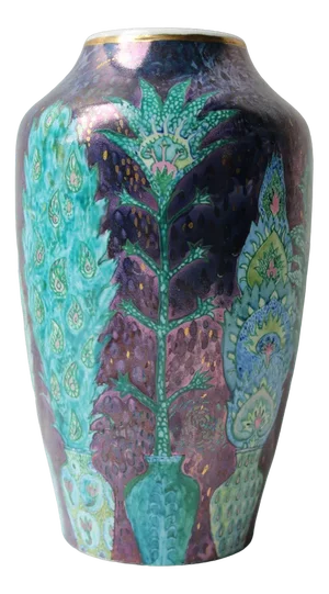Night 2009. Vase in Painted Porcelain by Ieva Krumina